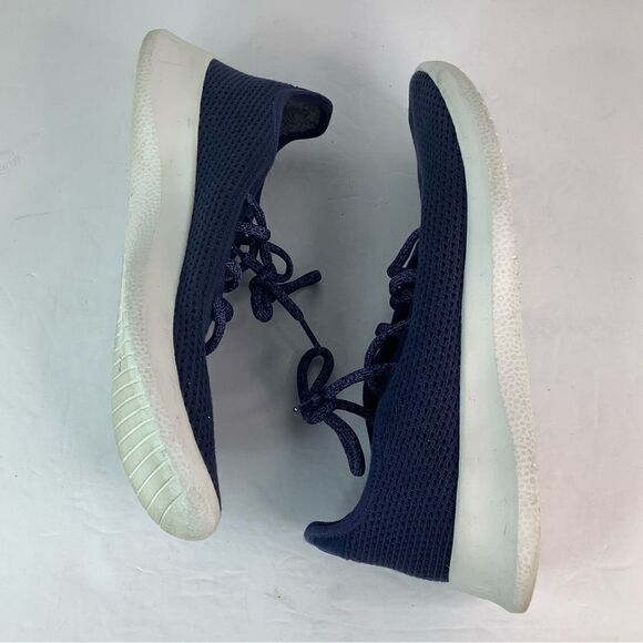 Allbirds Tree Runners Navy Blue/White Thermoregulating Women Sneakers Sz 9W - Picture 3 of 10